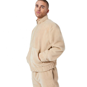 Chándal de Alta Calidad 100% Algodón con Cremallera para Hombre, Cuello Alto, Ropa Deportiva, Diseño Personalizable, Traje Deportivo de Invierno, Color Sólido - Product Image 3