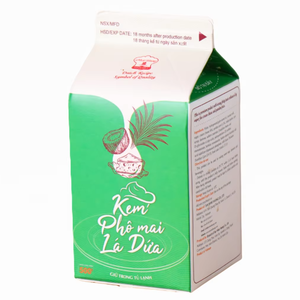 Crème non laitière de qualité supérieure, crème dessert au pandan, crème à café, thé au lait, 500 g, personnalisable, qualité halal, OEM/ODM - Product Image 1