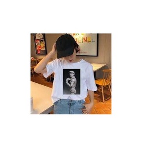 2023 <b>Women</b> Casual O Neck Short Sleeve Letter Printed Fit Summer Ladies <b>Tops</b> T Shirt Custom t Shirt From India - Product Image 2