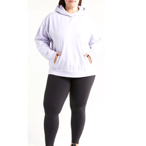 Sudaderas Lisas con Capucha para Mujer, Sudaderas Holgadas de Felpa, Casuales, de Manga Larga, Sueltas, Ligeras, Ropa de Otoño - Product Image 3