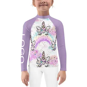2023 Newest Wholesale Sublimation Printing Custom Style Kids Base Layer Equestrian Shirts Children Long Sleeves Top T Shirts