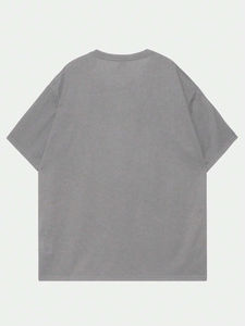 Camisetas Personalizadas al por Mayor con Serigrafía para Hombre, Hombros Caídos, Alta Calidad, Tallas Grandes, Camisetas Estampadas Informales - Product Image 2