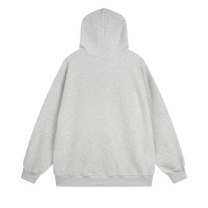 Novedad sudaderas con capucha desgastadas con diamantes de imitación de 500GSM de peso pesado, Sudadera con capucha cuadrada recortada con lavado ácido desteñido por el sol térmico para hombre - Product Image 2