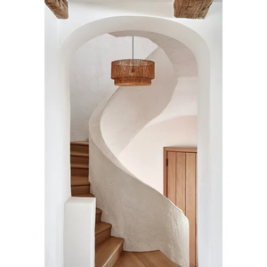 Luces colgantes de yute duraderas de diseño simple, nueva decoración de espacio moderno, hotel, cafetería, restaurante - Product Image 2