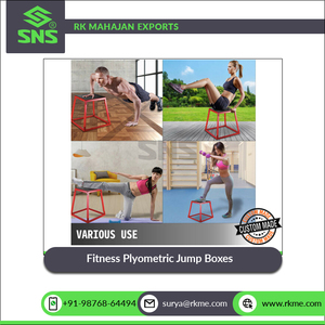 Venta al por mayor de calidad óptima, cajas de salto pliométricas de 12 "de altura para entrenamiento de fuerza y resistencia del fabricante indio - Product Image 2