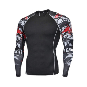 High Quality Custom Men's Gym T-Shirt Oversized Streetwear Workout Compression Training Fitness Wear UPF50 Anti-UV - Product Image 4