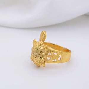 Anillo de latón hecho a mano de calidad superior al por mayor de moda con hebilla en forma de tortuga joyería de diseño moderno para uso en fiestas - Product Image 3