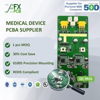 Moniteur patient certifié ISO 13485 personnalisé pour équipement de diagnostic clinique hospitalier, service d'assemblage de cartes de circuits imprimés (PCBA)