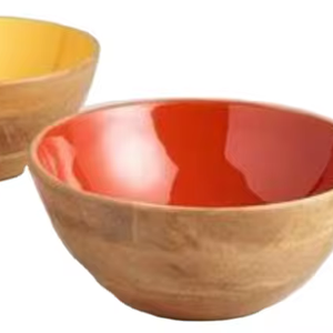 ชุดชามสลัดทำจากไม้อะคาเซียขัดเงาพร้อมโลโก้ตามสั่งถาดไม้เนื้อล้วนเป็นมิตรต่อสิ่งแวดล้อมสำหรับงานปาร์ตี้ - Product Image 1