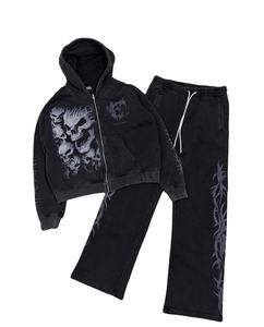 กางเกงรัดรูปขายาวสำหรับผู้ชายกางเกงมีฮู้ดสำหรับผู้ชายกางเกงผ้าคอตตอนลายพิมพ์ทั้งหมดโลโก้พิมพ์ลายไม่มี100% - Product Image 1