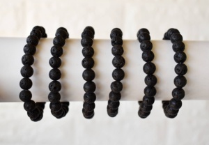 Pulsera de Cuentas de Lava Natural de Alta Calidad de 8mm, Clásica para Parejas, para Sanación, Meditación y Joyería de Aniversario - Product Image 6