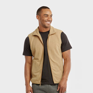 Wholesale Light Custom Color and Size <b>Men's</b> Gym Polar <b>Fleece</b> Branded Breathable <b>Fleece</b> Warm Winter Sleeveless <b>Vest</b> for <b>Men</b> - Product Image 5