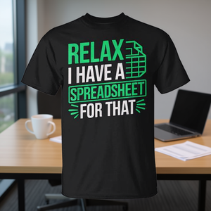 T-shirt promozionale per Data Scientist e contabili: abbiamo soluzioni per fogli di calcolo - Product Image 3