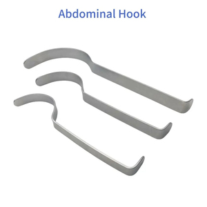 Écarteur abdominal profond en forme de S à double tête pour chirurgie de l'appendice, réutilisable, en acier inoxydable allemand, instruments chirurgicaux - Product Image 2
