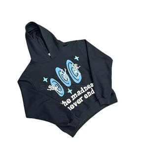 เสื้อกันหนาวลำลองสำหรับวัยรุ่นแฟชั่นใหม่กันลมพิมพ์ลายพัฟเป็นมิตรกับสิ่งแวดล้อมมีฮู้ดใส่สบายฤดูหนาวย้อมสีทึบทึบ - Product Image 1