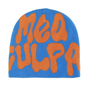 Bonnet en tricot jacquard acrylique délavé unisexe, logo personnalisé, broderie 3D, chapeau de crâne, couleur personnalisée, chaud, plage, voyage d'affaires - Product Image 3