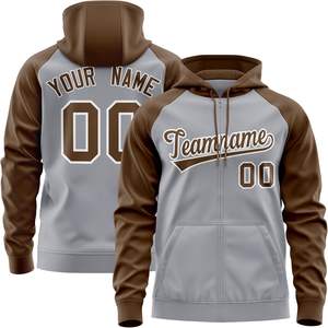 Sudaderas con capucha OEM con cremallera completa para hombres y mujeres, diseño personalizado con nombre de equipo o parche, chaqueta con capucha de tela de mezcla de algodón - Product Image 1
