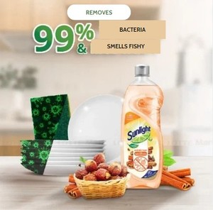 Sunlight Détergent liquide vaisselle Soapnut 750G Bouteille Vente en gros Liquide vaisselle efficace pour désodoriser - Product Image 5