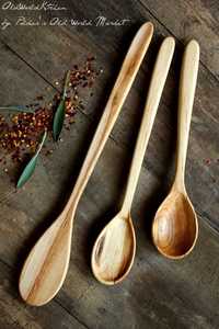 Cuchara de madera maciza pulida con espejo de alta calidad, nuevo diseño para cocina y uso en fiestas, suministro al por mayor de fábrica a bajo precio - Product Image 3