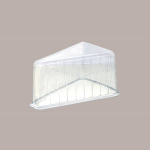 Tapa desechable para rebanadas de pastel Medoro de 100 piezas 160x120H85mm Alcas para llevar - Product Image 1