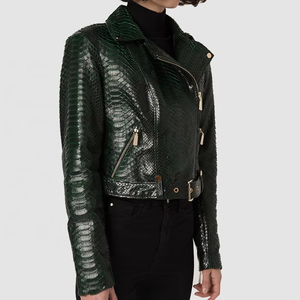 Chaquetas de cuero de moda para mujer de alta calidad MOQ bajo chaqueta de cuero genuino de todos los tamaños para la venta - Product Image 5