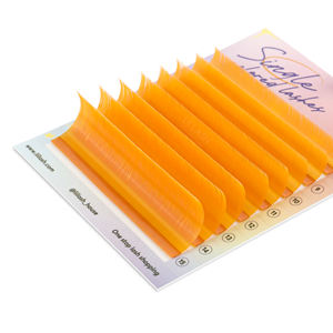 Vente chaude ventilateurs de cils préfabriqués couleur super doux faux vison cils individuels plateau mixte extensions de cils en gros méga volume - Product Image 3