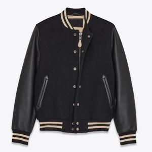 Chaquetas universitarias para hombre con logotipo personalizado de primera calidad, abrigo de invierno de lana 100%, chaqueta de béisbol universitaria para hombre, envío DDP - Product Image 1