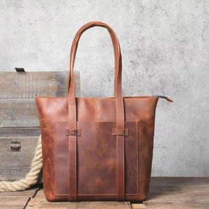 Elegante bolso de mano para mujer, bolso de hombro de cuero genuino, monedero de gran capacidad para oficina, viaje, 2017 - Product Image 1