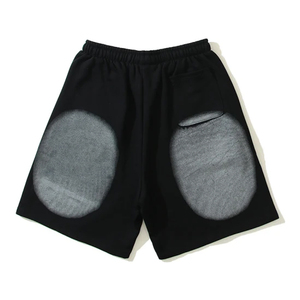 Pantalones cortos de sudor de secado rápido transpirables de rizo francés con estampado de estilo callejero para hombre al por mayor - Product Image 4