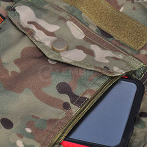 Uniforme táctico transpirable de ajuste ajustable con múltiples bolsillos para escalar, acampar, trabajos al aire libre, estilo camuflaje - Product Image 6