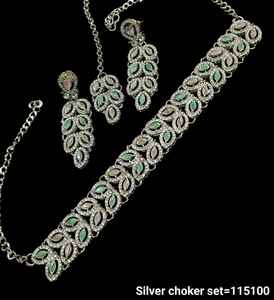 Indian Traditional Kundan Silver Plated <b>Jewellery</b> <b>Set</b> and Copper Necklace <b>Set</b> for <b>Women</b> & Girl Indian Accessories Jewlery <b>Women</b> - Product Image 4