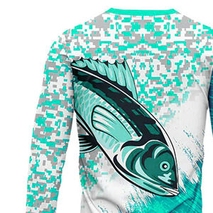 เสื้อตกปลาแขนยาวแห้งเร็ว3D พิมพ์ลายดิจิตอลชุดตกปลาแบบกำหนดเองแห้งเร็ว - Product Image 5