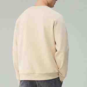 Sudadera de algodón y poliéster con logotipo bordado Jersey de lana para hombre OEM Sudadera cómoda y de moda al por mayor Ropa para hombre - Product Image 5