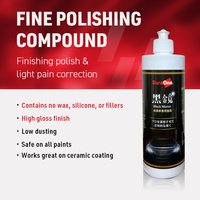 Composé de polissage fin, fluide de protection premium pour peinture automobile 500ml, polissage de précision pour correction de peinture automobile, flacon en verre, durée de conservation 2 ans