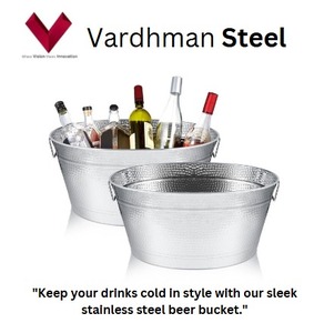 Vente d'usine, prix bas, seau à bière en acier inoxydable, prêt pour la fête, gardez votre bière au frais, seau à boissons en acier inoxydable - Product Image 2