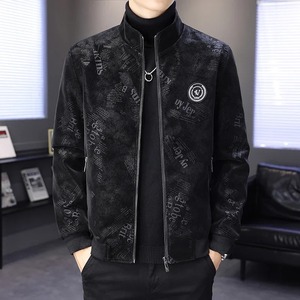 เสื้อแจ็คเก็ตผ้าใบหนังแท้สำหรับผู้ชาย, เสื้อโค้ทลำลองกันน้ำระบายอากาศ - Product Image 5