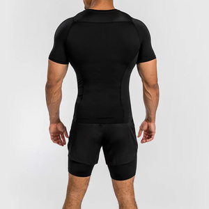 เสื้อรัดกล้ามเนื้อ MMA รุ่นใหม่ ปี 2026 สำหรับผู้ชาย วิ่ง มวยไทย กีฬา ยิม BJJ ผ้าสแปนเด็กซ์/โพลีเอสเตอร์ แห้งเร็ว ระบายอากาศได้ดี - Product Image 2