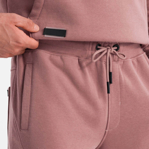 Sudadera con Capucha para Hombre, 350GSM, 100% Algodón, Diseño Personalizado, Talla Grande, Rosa, Bordada, Lavada, con Capucha de Felpa, Diseño Sólido - Product Image 4