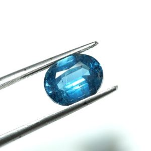 Cianita natural de color aguamarina, piedra preciosa facetada de corte ovalado, cianita facetada elegante con forma ovalada - Product Image 4