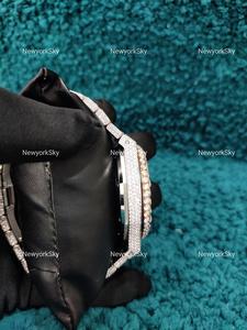 Reloj de pulsera de lujo de dos tonos de alta calidad para hombre Iced D Color VVS Moissanite Diamond Dial Acero inoxidable Hip Hop Style Unisex - Product Image 6