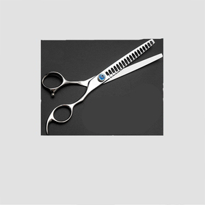 Toilettage professionnel pour chiens Ciseaux à chunker pratiques en bois et en acier inoxydable Cisailles courbes et droites de haute qualité - Product Image 2