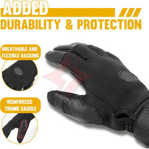 Gants d'équitation en cuir légers à doigts entiers, antidérapants et coupe-vent pour adultes, enfants, garçons, filles, pour l'équitation hivernale - Product Image 5