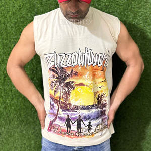 Haute qualité tricoté coton grande taille hommes Gym débardeur personnalisable vêtements d'entraînement Slim Fit musculation maillots - Product Image 1