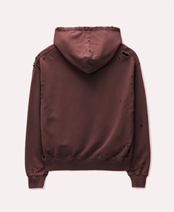 OEM ODM personalizado de gran tamaño con capucha de los hombres de peso pesado desgastado 100% algodón gota hombro sudadera térmica - Product Image 4