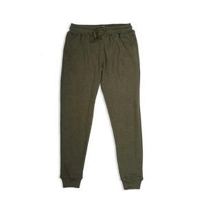 Conjunto Deportivo de Algodón Verde Oliva para Hombre, Sudadera de Cuello Redondo, Pantalones Jogger, Color Sólido, Ropa Casual de Otoño, Corte Regular de Longitud Completa - Product Image 3