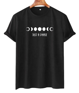 Camiseta de algodón y poliéster de peso pesado de calidad superior para hombre de talla grande Moon Sight Shade Printed Basic Essential - Product Image 3