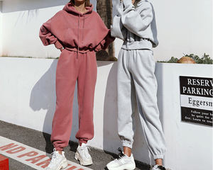 ชุดเสื้อฮู้ดดี้และกางเกงวอร์มผู้ชายสำหรับฤดูหนาว เหมาะสำหรับออกกำลังกายกลางแจ้ง ผ้าฟลีซ คอกลม แห้งเร็ว ระบายอากาศได้ดี ปรับแต่งได้ - Product Image 3