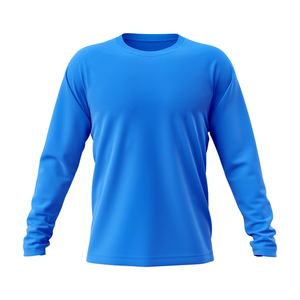 Ropa deportiva para hombre, camiseta de manga larga, secado rápido, transpirable, logotipo personalizado, blusa de gimnasio para hombre, ropa deportiva ligera - Product Image 5