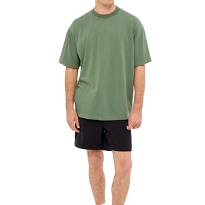 Cheap Price Longline Regular Fit Comfortable Blank T-Shirt High Quality New Arrival <b>Round</b> Neck Oversized Baggy Plain Shirt - Product Image 2