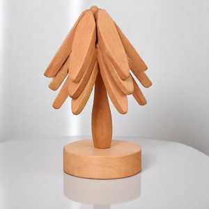 World Explorer Bandeja de tretrivet de madera Bandeja de servicio temática para café, desayuno y exhibición - Product Image 4